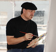 studio artist medium shot