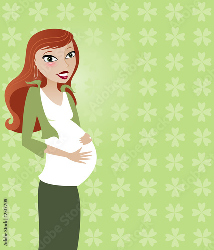 Illustration: lucky mom-to-be lucky mom-to-be
