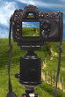 digital camera dslr on tripod