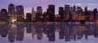 early morning panorama of lower manhattan skyline