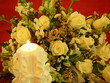 Wedding Candle And Yellow Roses