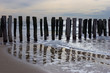 wave breakers on a dutch beach