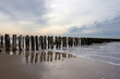wave breakers on a dutch beach