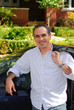 man house car
