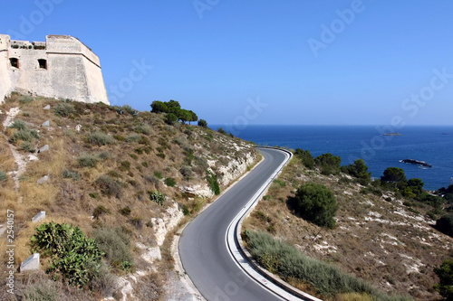 Photo: ibiza dalt vila and road ibiza dalt vila and road