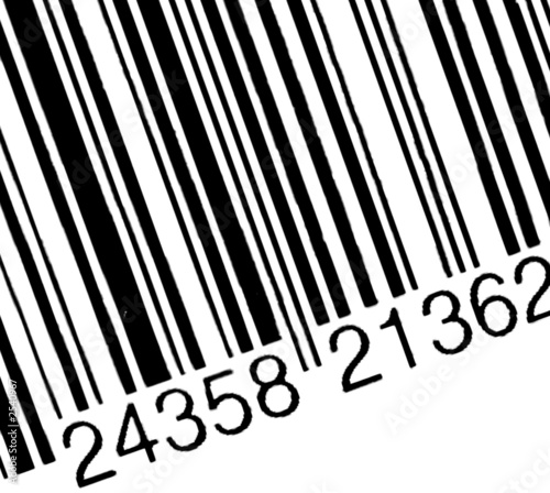 Photo: bar code on the white background bar code on the white background