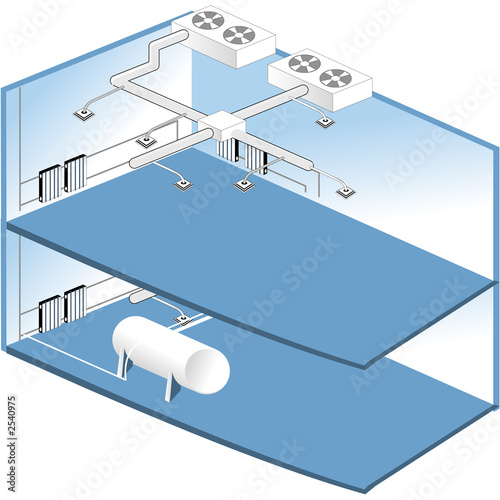 Illustration: heating and conditioning scheme heating and conditioning scheme