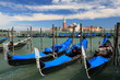 gondolas on the grand canal in venice