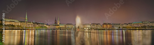 hamburg binnenalster panorama hamburg binnenalster panorama