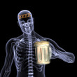 skeleton x-ray - beer