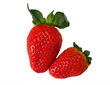 two strawberries