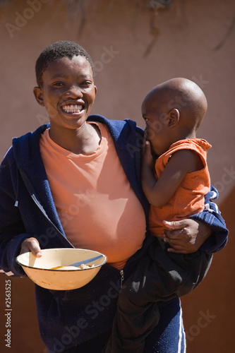 Photo: african child and mother african child and mother