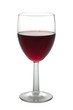 red wine glass isolated