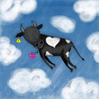 happy bull