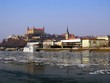 bratislava castle, donau river.