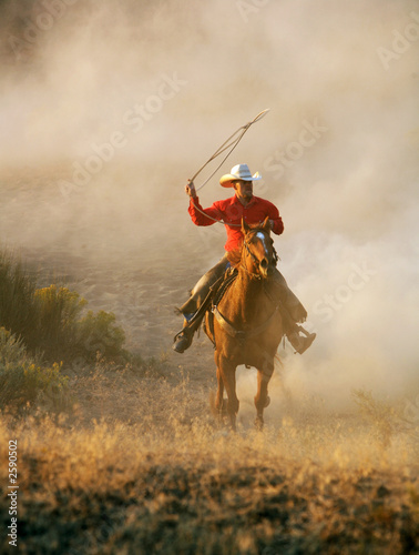 Photo: cowboy on the run cowboy on the run