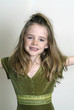 young girl smiling