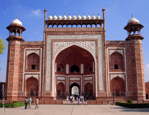 Photo: taj mahal entrance taj mahal entrance