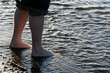 wading into the water