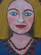 painted face of a woman