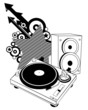 turntable and speaker