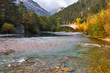 flood of the mountain river. flood of the mountain river.