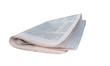 Foto: newspaper folded - isolated over white newspaper folded - isolated over white