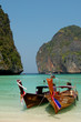 long tail boats, leonardo bay, thailand long tail boats, leonardo bay, thailand