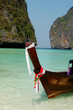 long tail boat, leonardo bay, thailand