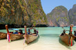 long tail boats, leonardo bay, thailand long tail boats, leonardo bay, thailand