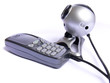 Photo: web camera and phone web camera and phone