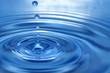 the round transparent drop of water, falls downwards. the round transparent drop of water, falls downwards.