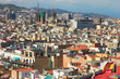 panorama in barcelona, barri gothic panorama in barcelona, barri gothic