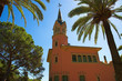view of gaudi's house in park guell view of gaudi's house in park guell