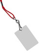 blank badge with copy space (+ clipping path)
