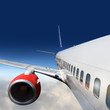 wings and engines of aircraft