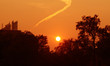 sunset in a tropical setting