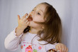 girl and the chocolate