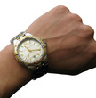 wrist watch on hand isolated