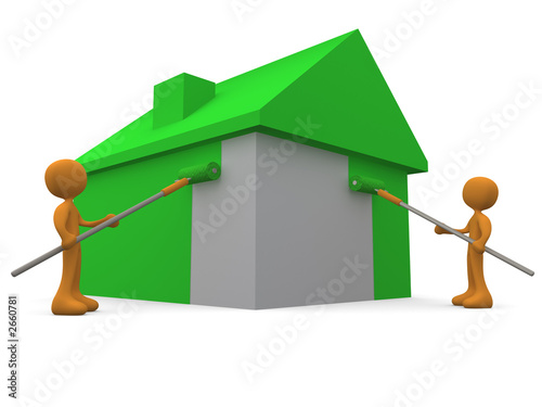 painting a house