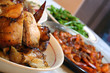chicken on a platter