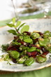 salad made from beans and salami salad made from beans and salami