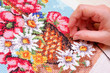 embroidering a picture embroidering a picture