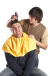 getting a haircut getting a haircut