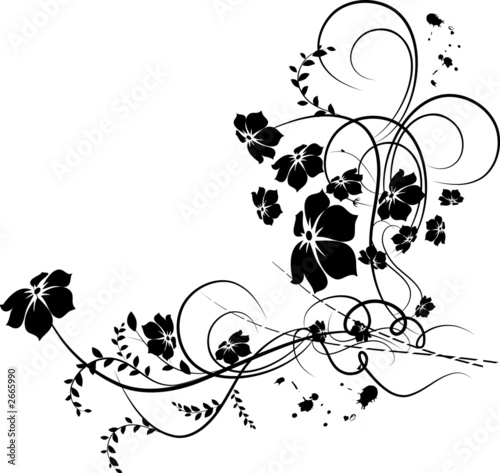 Illustration: floral background floral background