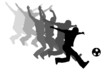 motion of a footballer