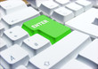 Illustration: grüne enter taste einer tastatur grüne enter taste einer tastatur