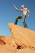 man pointing forward