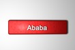 ababa - 3d gerenderter button (rot) ababa - 3d gerenderter button (rot)