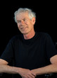 handsome man with silver hair
